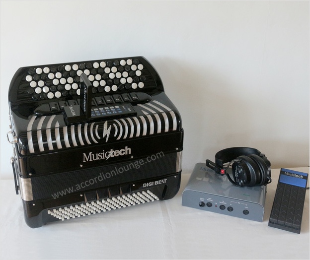 Musictech Digi Beat 120 Bass Digital Midi Chromatic Accordion - Accordion Lounge